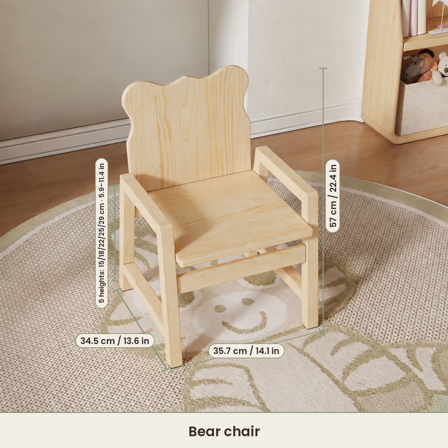 Kids Wooden Art Table and Chair