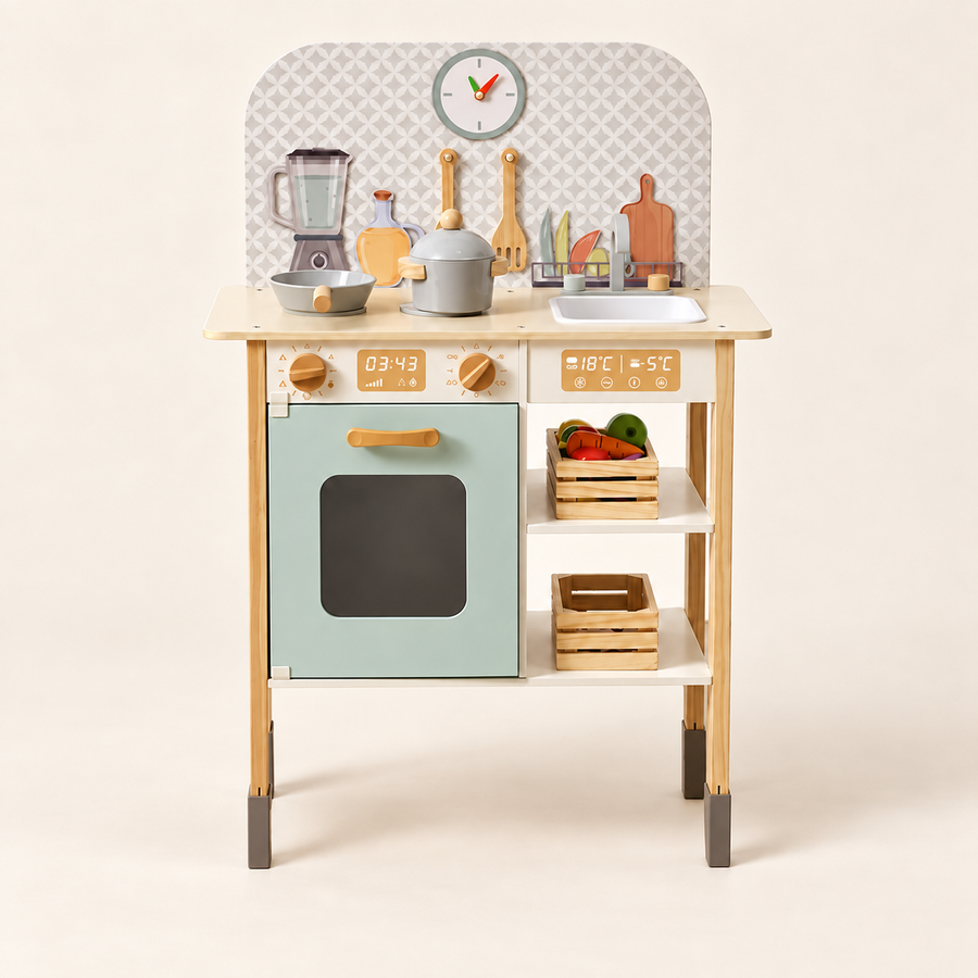 Little Chef Wooden Play Kitchen