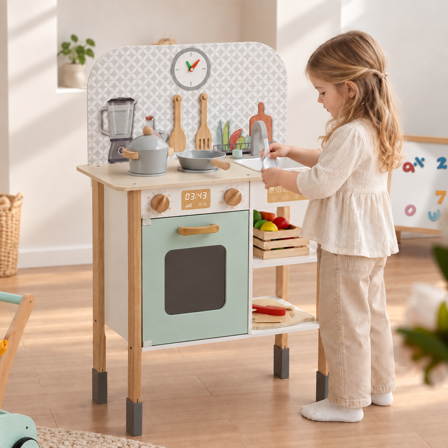 Little Chef Wooden Play Kitchen
