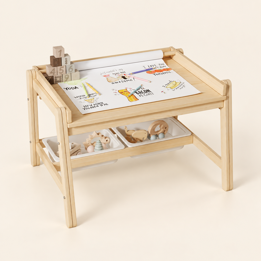 Kids Wooden Art Table and Chair