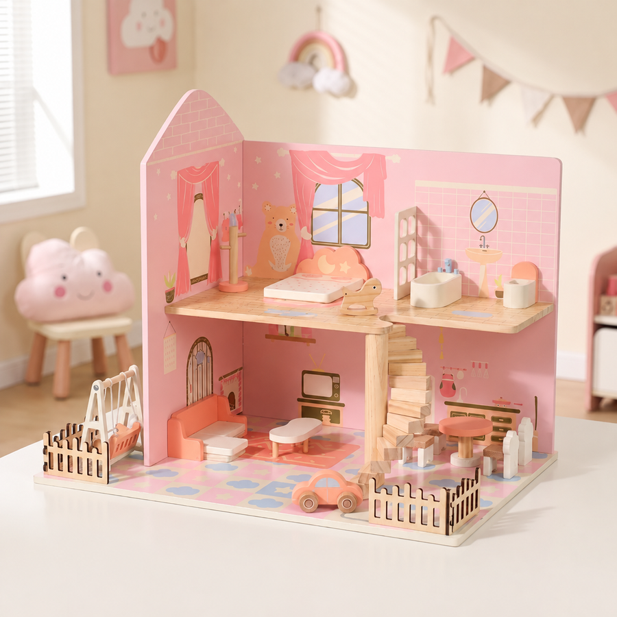 Wooden Dollhouse Collection
