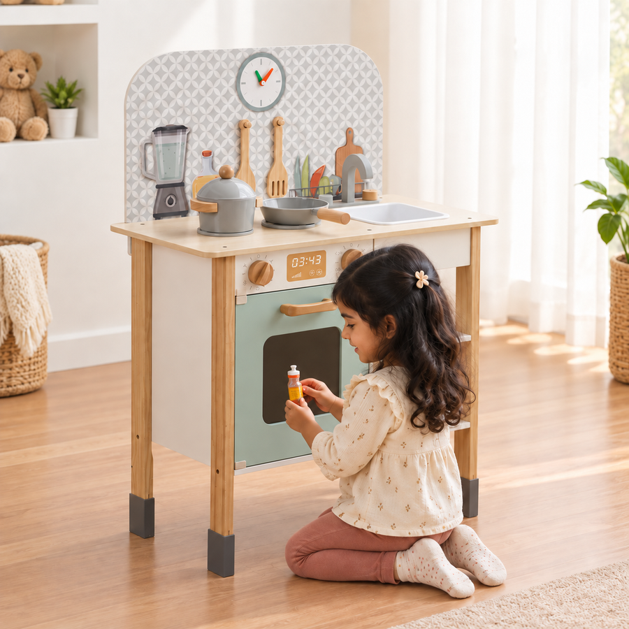 Little Chef Wooden Play Kitchen