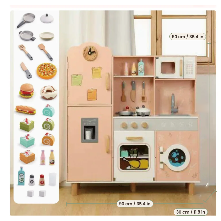 Large Wooden Play Kitchen, Choice of Styles